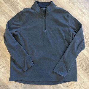 Mondetta Mens Outdoor  Project 1/4 Zip Fleece Pullover Casual ‎ Gray/black XXL